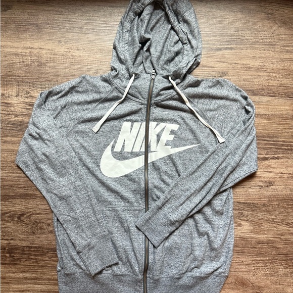 Nike Heather Gray Full-Zip Hoodie - Picture 1 of 2